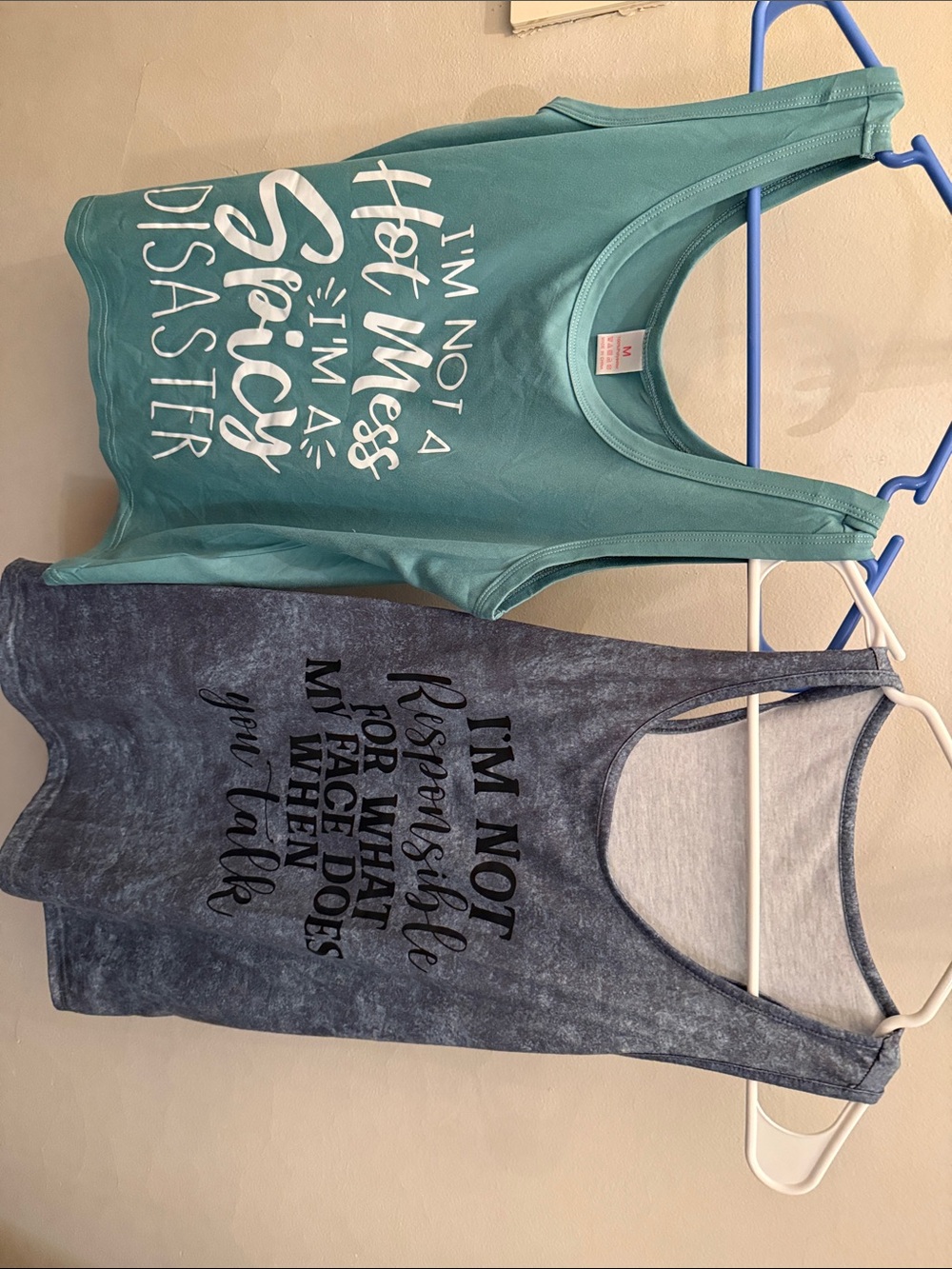 Graphic Tank Top - Teal and Charcoal - Casual Everyday